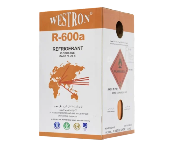 Refigant Box Westron R600A Refrigerant Gas - Arkool Refrigerants